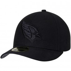 Men's Arizona Cardinals New Era Black on Black Low Profile 59FIFTY Fitted Hat 2539358